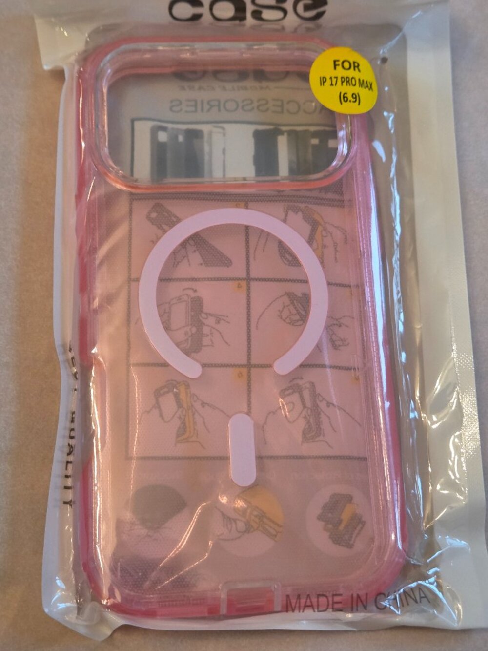Pink Phone Case for IPhone 17 Pro Max (6.9 inch) New in Package